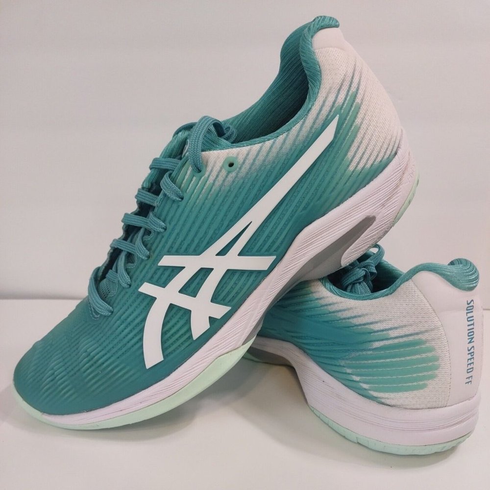 Asics Womens Solution Speed FF 1042A002 Blue Casual Shoes Sneakers Size 7
